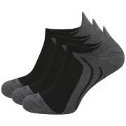 Calcetines MOOA Bamboo Active Low 3-pack negro/gris Black/Grey