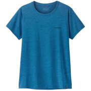 Camiseta de mujer Patagonia Women's Capilene Cool Daily Shirt - Boardshort Logo azul Aquatic Blue - Light Aquatic Blue X-Dye