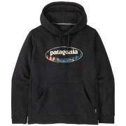Sudadera de hombre Patagonia Men's '95 Oval Logo Uprisal Hoody negro Black: Kaleido
