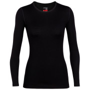 Camiseta de mujer Icebreaker W's 260 Tech LS Crewe negro Black