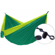 Hamaca Hamaka.eu Camping double + Slap Strap verde