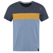 Camiseta de hombre Chillaz Color Block azul/amarillo Color Block Blue