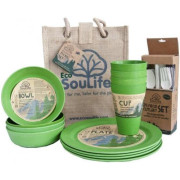 Juego de picnic EcoSouLife Piknikový Set EcoSouLife pro 4 verde