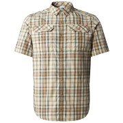 Camisa de hombre The North Face S/S Pine Knot Shirt marrón claro Khaki Stone Plaid