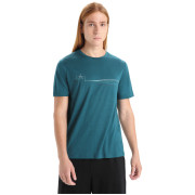 Camiseta funcional de hombre Icebreaker Men Tech Lite II SS Tee Cadence Paths