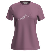 Camiseta de mujer Icebreaker W Mer 150 Tech Lite SS T South Const rosa Deco