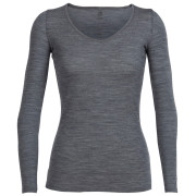 Camiseta de mujer Icebreaker W Siren LS Sweetheart gris GritstoneHthr