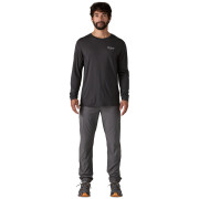 Camiseta de hombre Patagonia M's L/S Cap Cool Merino Blend Graphic Shirt