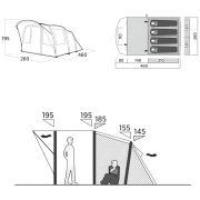 Tienda familiar para 4 personas Easy Camp Senja 4 Air