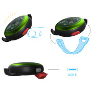 Luz para perro Curli Luumi Safety LED Lights rechargeable