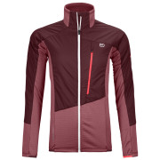 Chaqueta de mujer Ortovox W's Westalpen Hybrid Jacket rojo Winetasting