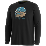 Camiseta funcional de hombre Smartwool Men's First Chair Pursuit Active Long Sl negro