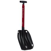 Pala plegable Black Diamond Transfer Shovel negro/rojo Hyper Red