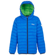 Chaqueta de invierno para niños Regatta Junior Hooded Marizion Aviator Blue azul Aviator Blue Wild Lime