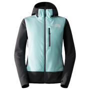 Chaqueta de mujer The North Face W Dawn Turn Hybrid Ventrix Midlayer gris ASPHALT GREY/POWDERTEAL