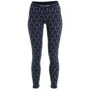 Mallas de mujer Icebreaker W Mer 260 Vertex Leggings First Snow azul oscuro Midnight Navy/Snow/J