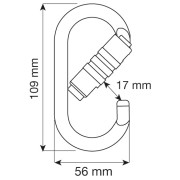 Mosquetón Camp Steel Oval Pro 2Lock