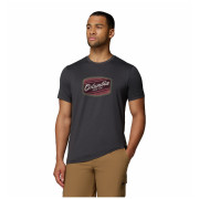Camiseta de hombre Columbia Parsons Point™ SS Graphic Tee negro Black Heather, Badge Label