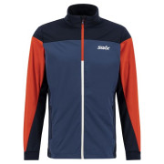 Chaqueta softshell de hombre Swix Cross M azul/naranja Lake Blue