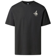 Camiseta de hombre The North Face U Powder Days Relaxed S/S Tee-Graphic gris oscuro Asphalt Grey