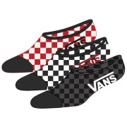 Calcetines Vans MN Classic Super No Show (38,5-42) 3Pk rojo/blanco Red-White Check