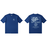 Camiseta de hombre Vans Stacked Hi SS Tee azul classic blue