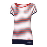 Camiseta de mujer Progress OS Sepia 24NV blanco/azul TricolorStrips