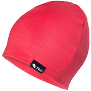 Gorro Zulu Cap Merino rojo/rosa coral