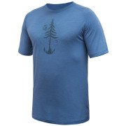 Camiseta funcional de hombre Sensor Merino Air Earth azul riviera blue