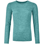 Camiseta funcional de mujer Ortovox 150 Cool Clean Ls W azul ice waterfall blend