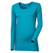 Camiseta de mujer Progress OS Sonja "Edelweiss" 24TP azul Petrol