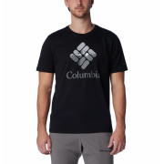 Camiseta de hombre Columbia M Rapid Ridge™ Graphic Tee negro/blanco Black, Hood Nightscape