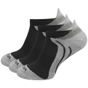 Calcetines MOOA Bamboo Active Low 3-pack gris Grey/Grey