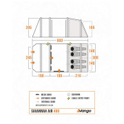 Tienda familiar Vango Savannah Air 400 Package