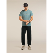 Camiseta funcional de hombre Icebreaker Merino Blend Core SS Tee Single Line Camp