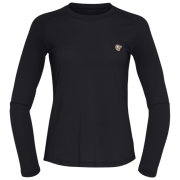 Camiseta de mujer Norrona femund pureUll Long Sleeve negro Caviar Black