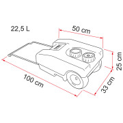Depósito de agua Fiamma Roll Tank 23 F