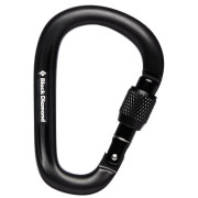 Mosquetón Black Diamond Pearlock Screwgate negro black