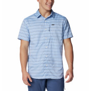 Camisa de hombre Columbia Silver Ridge™ Utility Lite Novelty SS azul claro Skyler Chambray Stripe