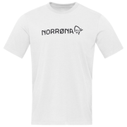 Camiseta de hombre Norrona 29 cotton Norrøna viking T-shirt blanco Pure White