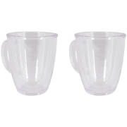 Taza térmica Bo-Camp Thermo mug 340 ml - 2ks transparente