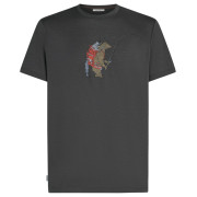 Camiseta de hombre Icebreaker Men Merino 150 Tech Lite SS Tee Bear Catch gris oscuro Obsidian