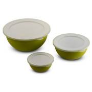 Juego de boles Omada Sanaliving Bowls Set 3,5L + 1,7L + 0,5L verde