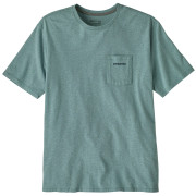 Camiseta de hombre Patagonia Men's Boardshort Logo Pocket Responsibili-Tee azul Blue Sage