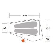 Tienda de campaña de senderismo Ferrino Piuma 2