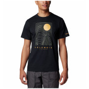 Camiseta de hombre Columbia Csc™ Seasonal Logo Tee negro Black, Linear Drifts