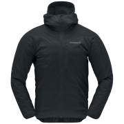 Chaqueta de hombre Norrona falketind aero60 Zip Hood negro Caviar Black