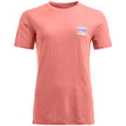 Camiseta funcional de mujer Ortovox 140 Cool Mtn Gradient Ts rosa Blossom