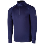 Camiseta de hombre Zulu Merino 160 Zip Long azul Navy