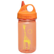 Botella para niños Nalgene Grip-n-Gulp naranja/amarillo OrangeGiraffe